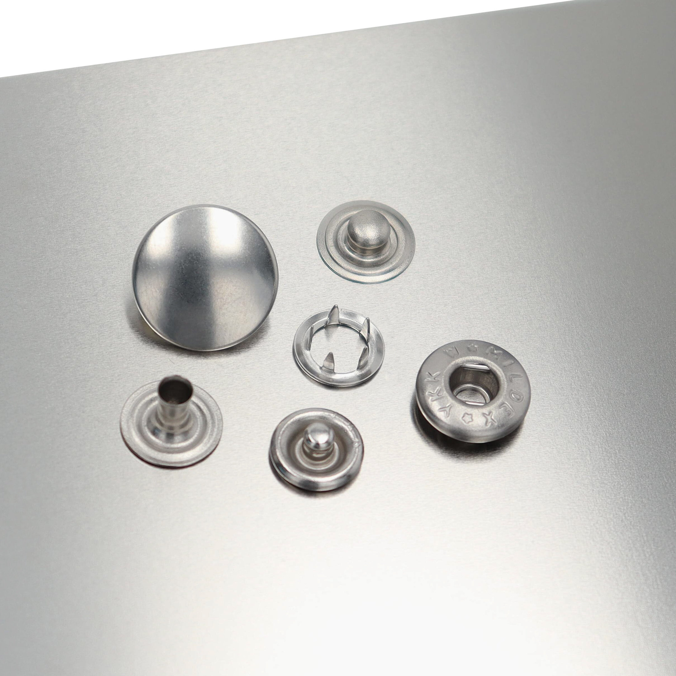 Stainless steel snap & button